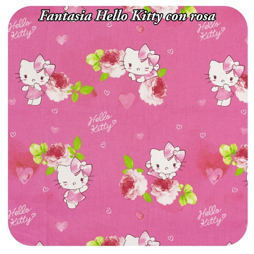 Fantasia Hello Kitty con rosa
